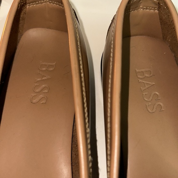 Bass Womens Boxwood Tan Patent Loafer/Moc Leather Sole, Made Brazil 6.5M, NIB - Picture 6 of 7